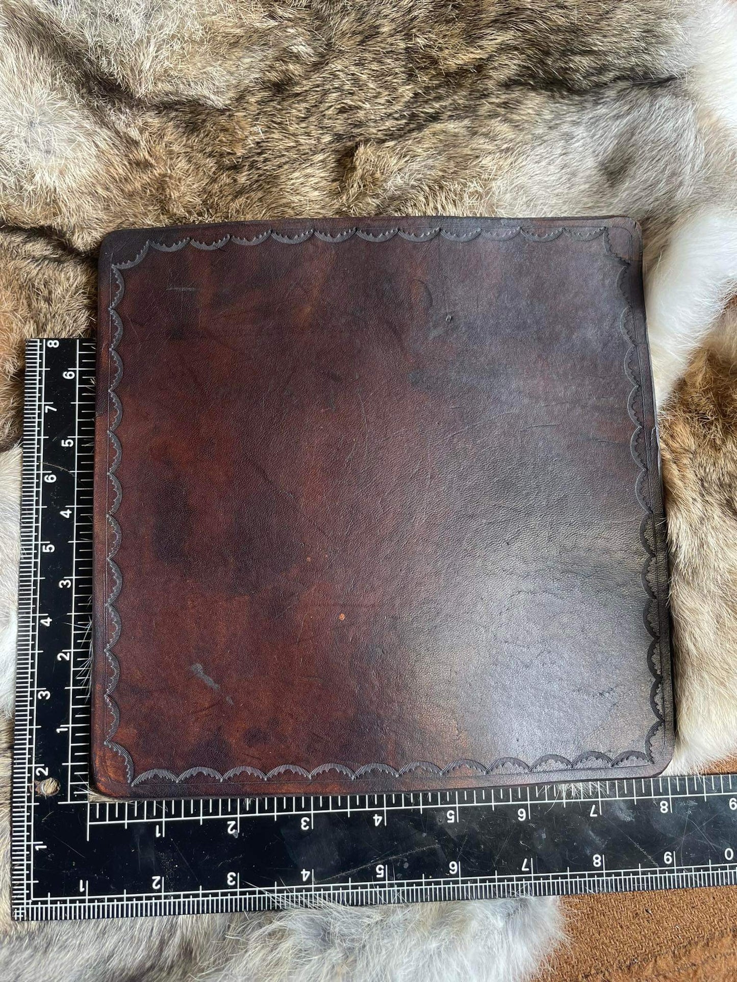 Handmade Leather Mat - Mouse Mat / Leather Tobacco Rolling Mat