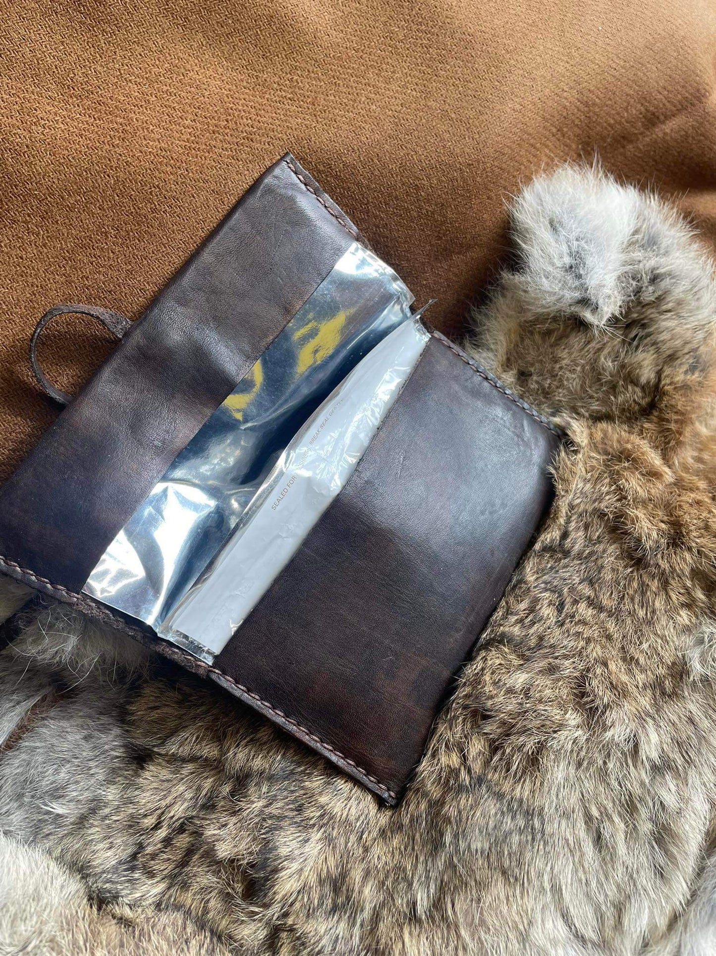 Handmade Tobacco Pouch - Leather Rolling Tobacco Pouch